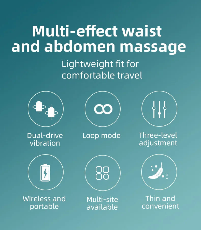 Ceinture de Massage Vibrante pour l'Abdomen