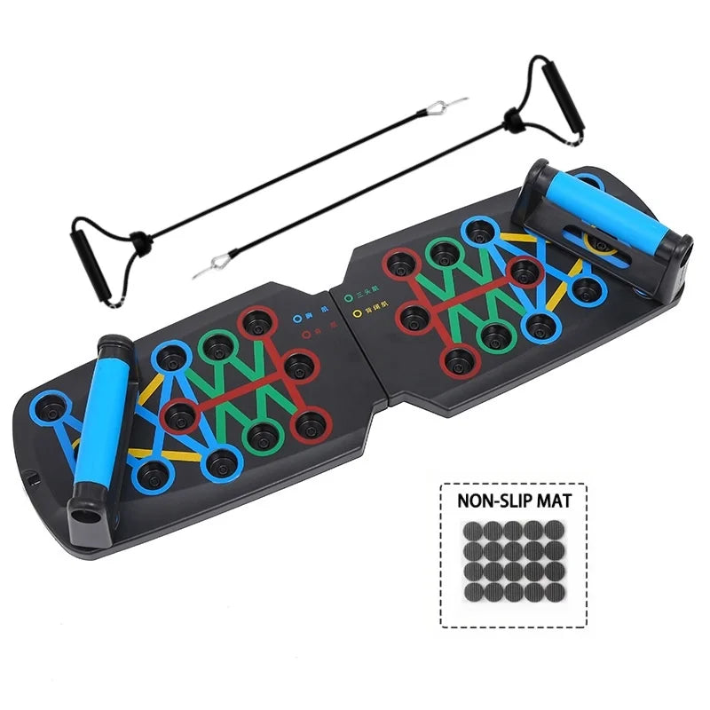 Multifunctional Push-Up Board - Fitness and Muscle Training Equipment, Home Exercise Set  Foldable Push-Up Rod,Resistance Device