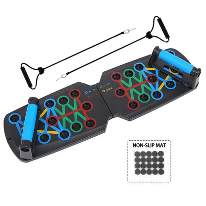 Multifunctional Push-Up Board - Fitness and Muscle Training Equipment, Home Exercise Set  Foldable Push-Up Rod,Resistance Device