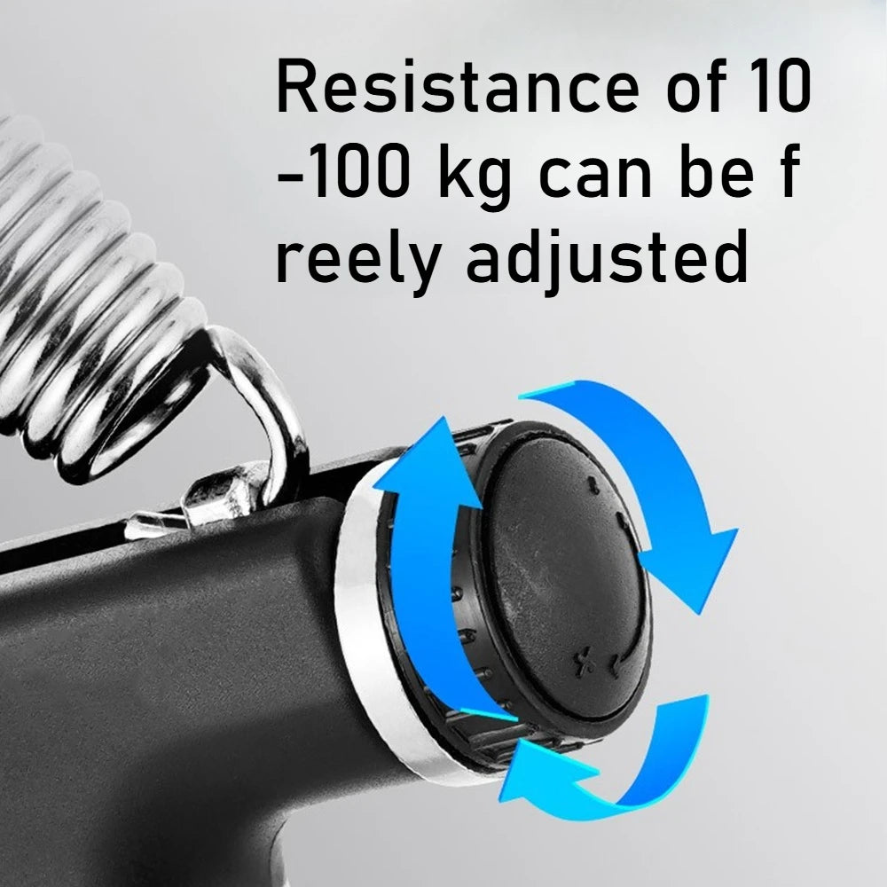 10-100kg Adjustable Hand Grip Strengthener Hand Grip Trainer With Counter Wrist Forearm And Hand Exerciser For Muscle Building