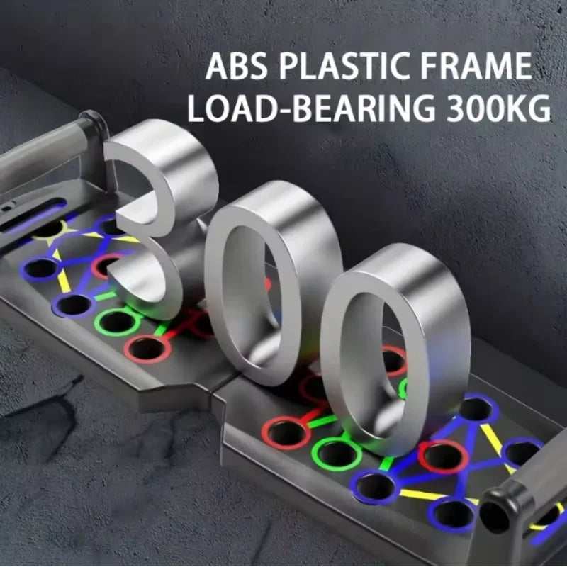 Multifunctional Push-Up Board - Fitness and Muscle Training Equipment, Home Exercise Set  Foldable Push-Up Rod,Resistance Device