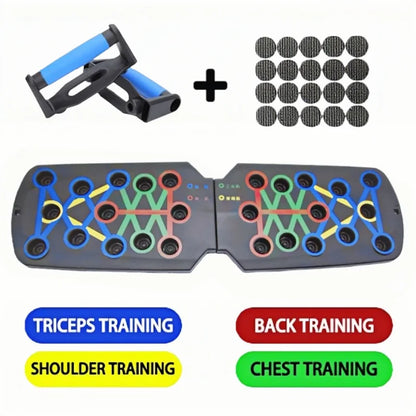 Multifunctional Push-Up Board - Fitness and Muscle Training Equipment, Home Exercise Set  Foldable Push-Up Rod,Resistance Device