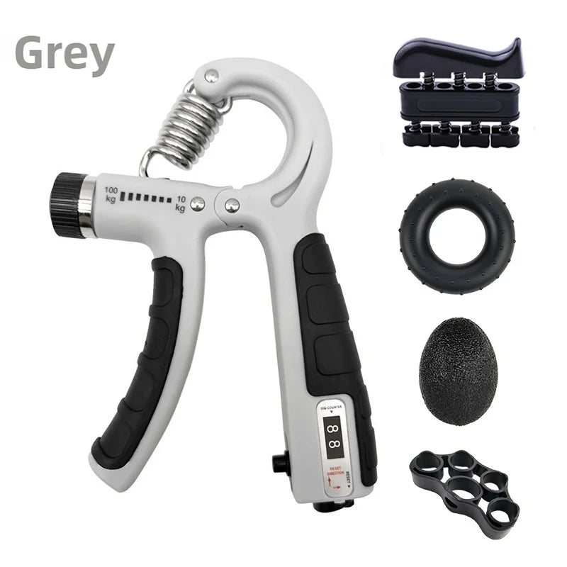 10-100kg Adjustable Hand Grip Strengthener Hand Grip Trainer With Counter Wrist Forearm And Hand Exerciser For Muscle Building