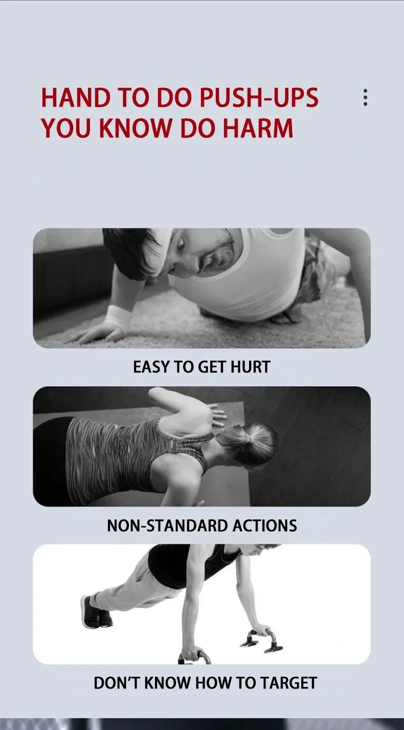 Multifunctional Push-Up Board - Fitness and Muscle Training Equipment, Home Exercise Set  Foldable Push-Up Rod,Resistance Device