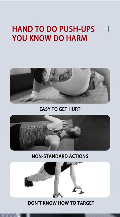 Multifunctional Push-Up Board - Fitness and Muscle Training Equipment, Home Exercise Set  Foldable Push-Up Rod,Resistance Device