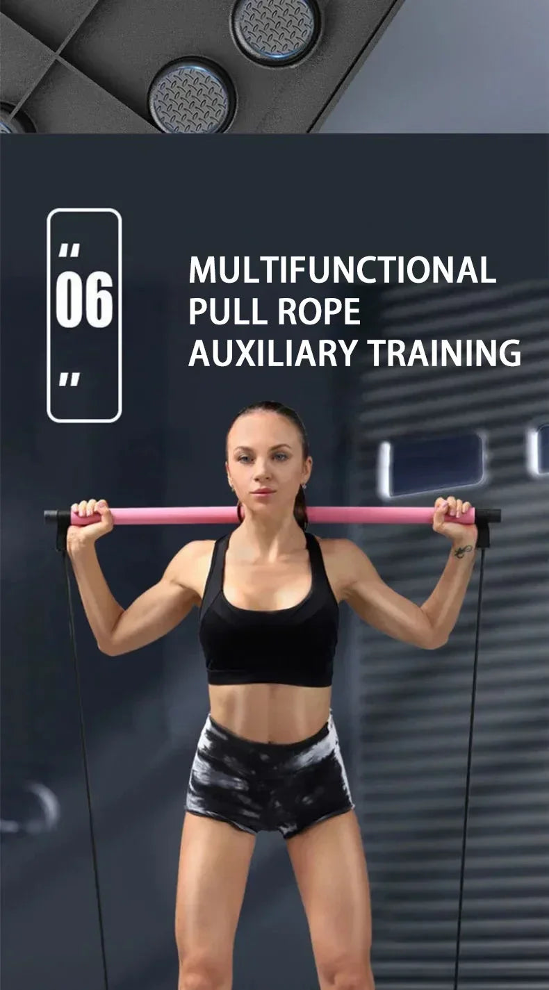 Multifunctional Push-Up Board - Fitness and Muscle Training Equipment, Home Exercise Set  Foldable Push-Up Rod,Resistance Device