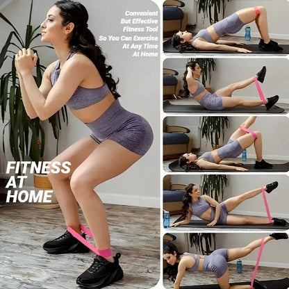 7Pcs Tpe Resistance Bands Fitness Set Rubber Loop Strength Training Workout Expander Yoga Gym Equipment Elastic Portable Pilates