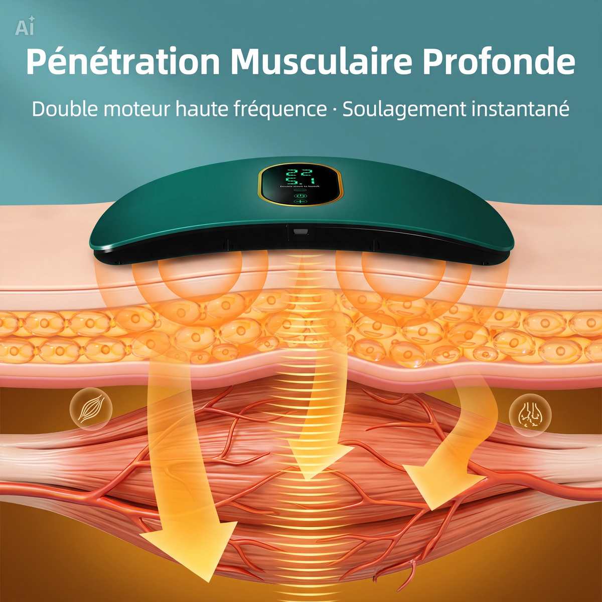 Ceinture de Massage Vibrante pour l'Abdomen