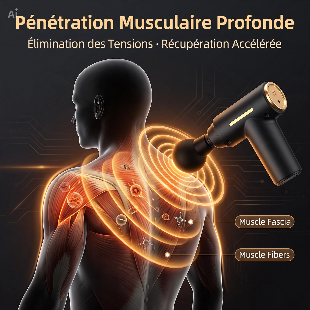 Mini Pistolet de Massage Musculaire Portable