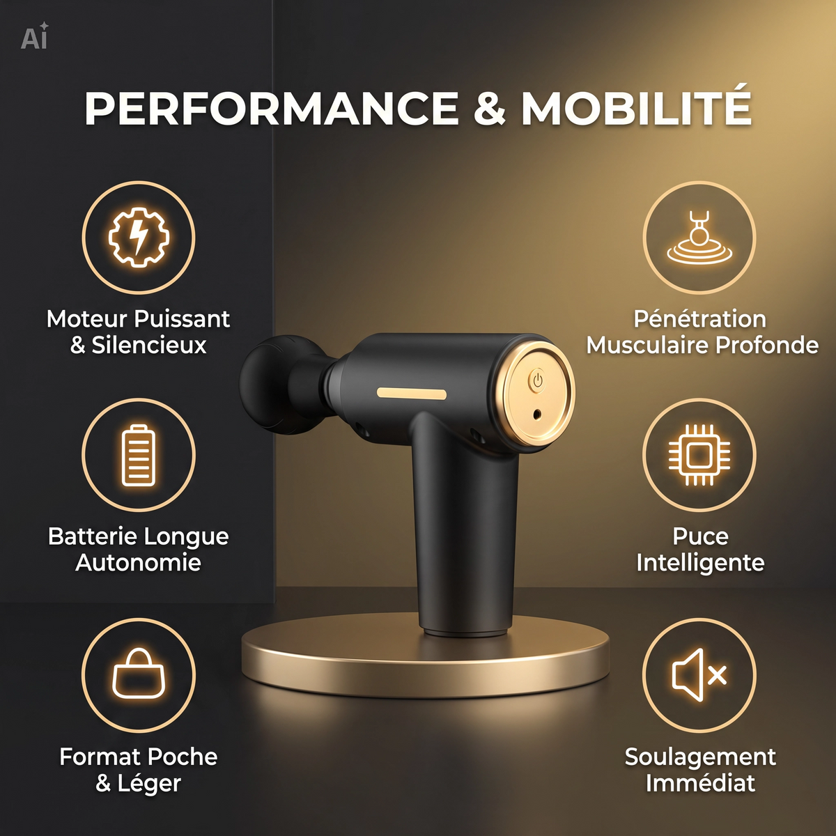 Mini Pistolet de Massage Musculaire Portable