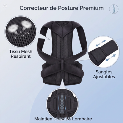 Correcteur de posture pour le dos
