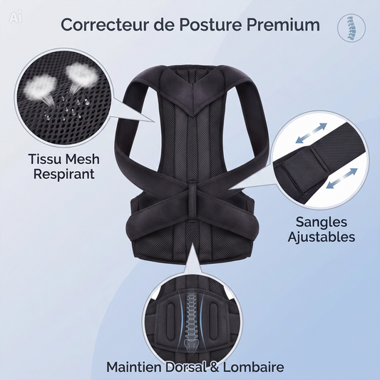 Correcteur de posture pour le dos