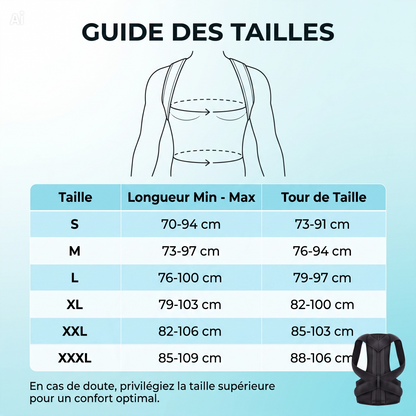 Correcteur de posture pour le dos